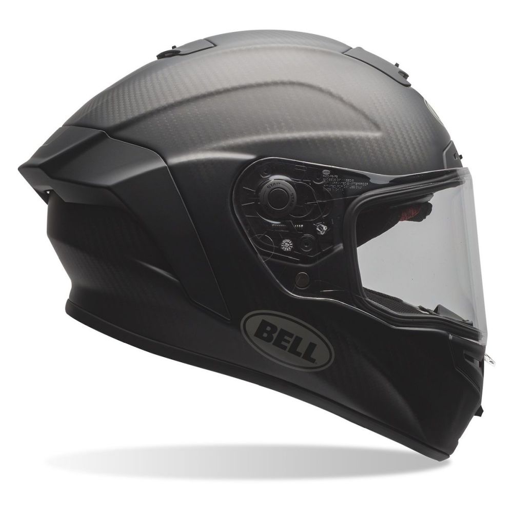 Bell Race Star DLX Flex Solid Full Face Street Motorcycle Helmet Matte Black - Image 7