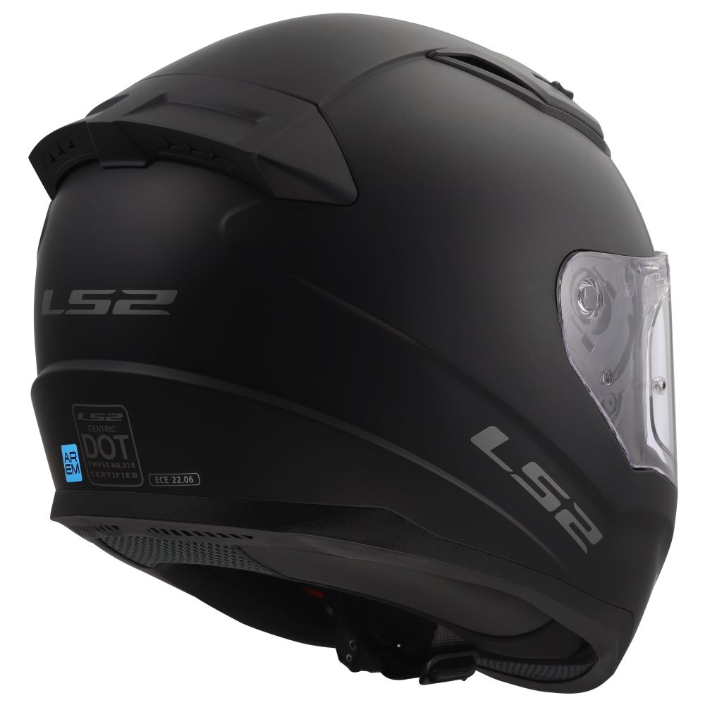LS2 Centric Shift Solid Matte Black Full Face Street Motorcycle Helmet - Image 7