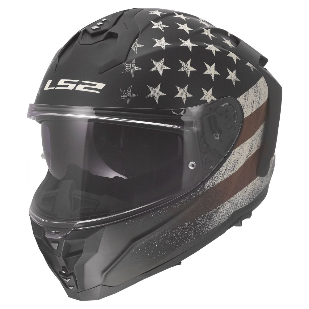 LS2 Challenger II Battleborn Full Face Street Helmet Matte Black/Rust/Stone - Image 3