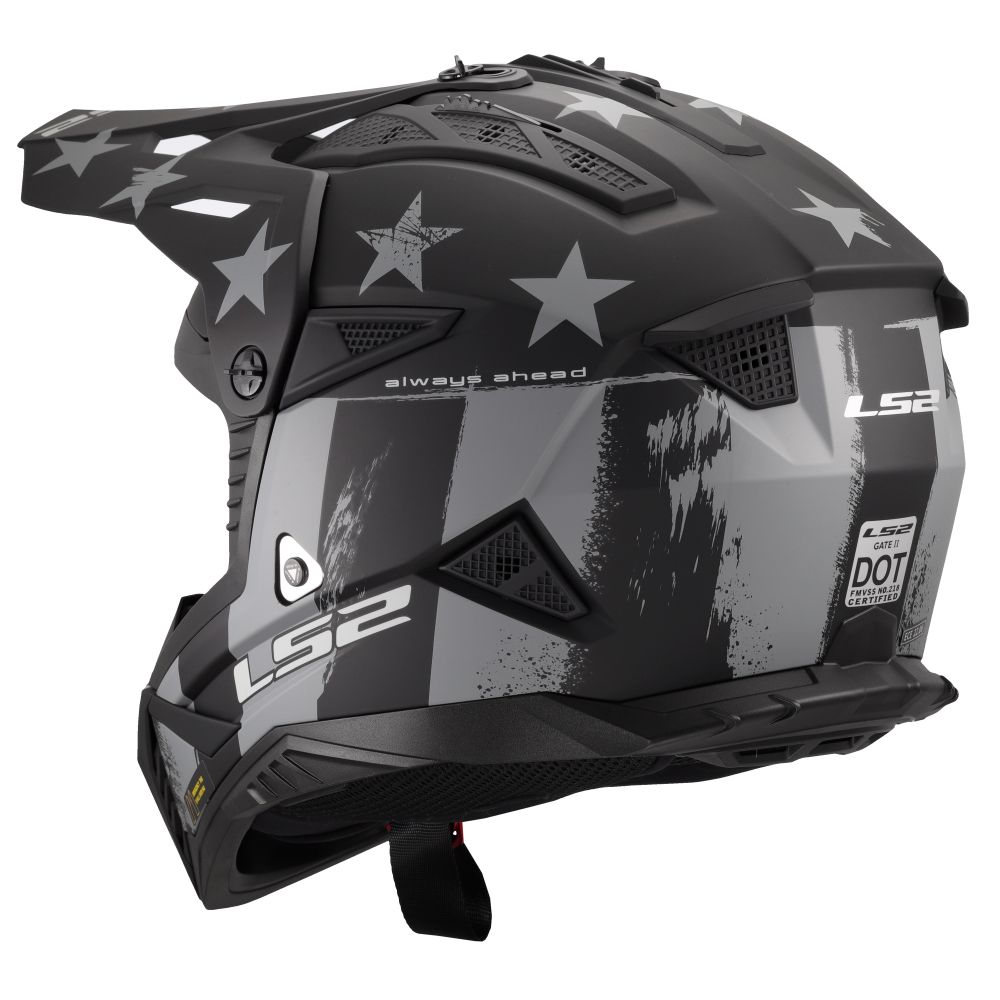 LS2 Gate II Battle Scar Full Face MX Offroad Helmet - Pick Size & Color - Image 5
