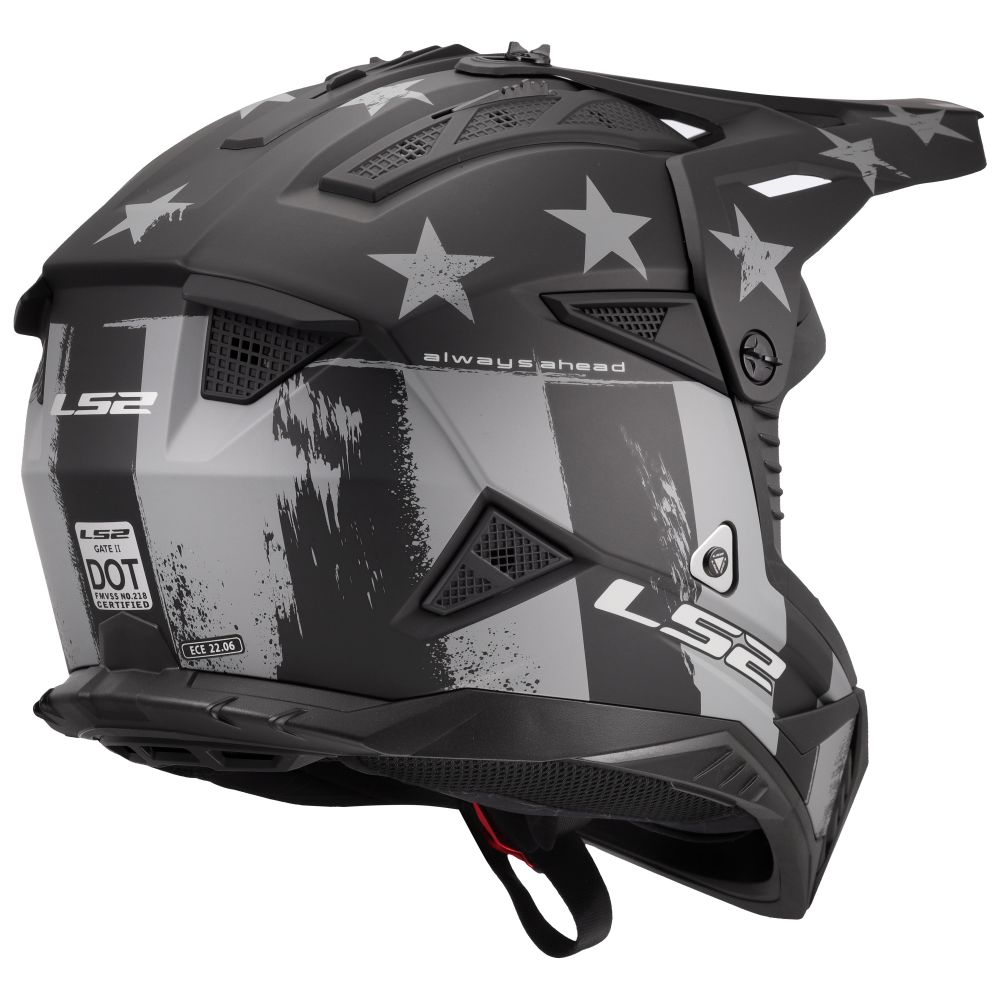 LS2 Gate II Battle Scar Full Face MX Offroad Helmet - Pick Size & Color - Image 7