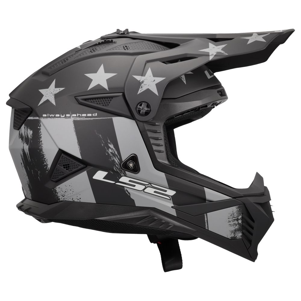 LS2 Gate II Battle Scar Full Face MX Offroad Helmet - Pick Size & Color - Image 8