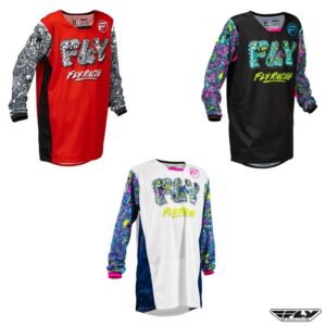 Fly Racing Kinetic Mutant Youth Motocross Offroad Jersey - Pick Size & Color