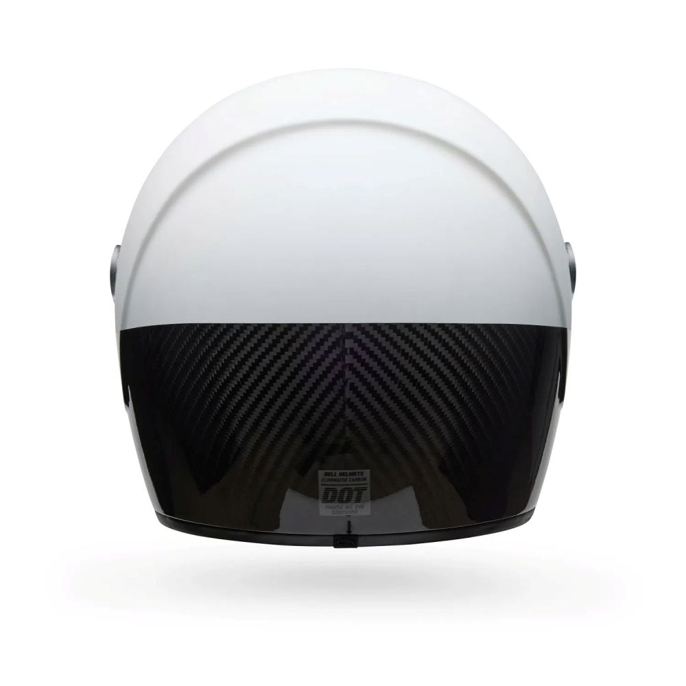 Bell Eliminator Carbon Diverge Street Motorcycle Helmet Matte Black/White - Image 5