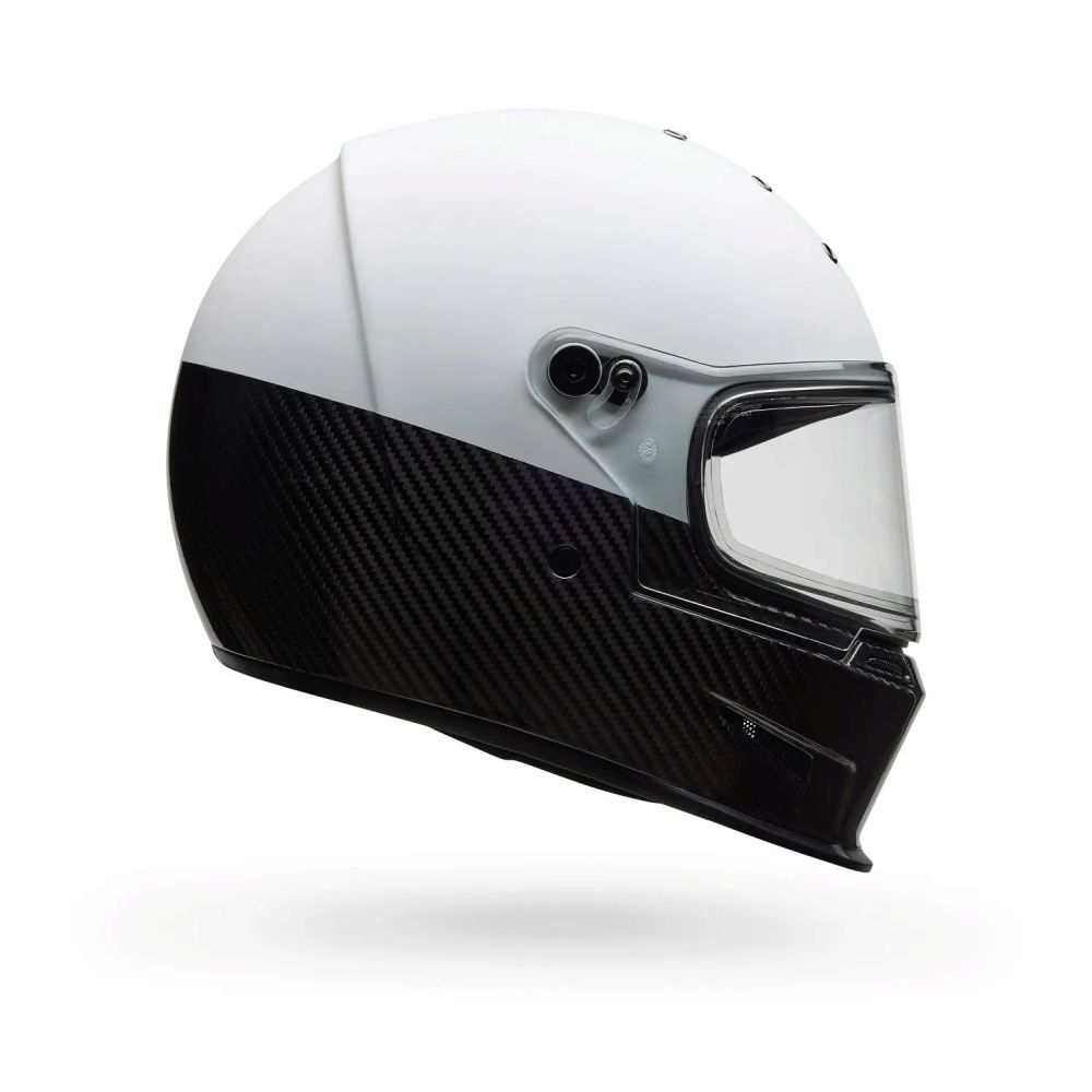 Bell Eliminator Carbon Diverge Street Motorcycle Helmet Matte Black/White - Image 6