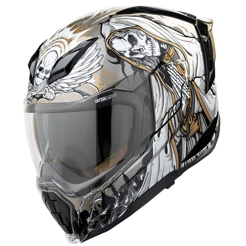 Icon Ultraflite Nuestra Señora DOT Full Face Motorcycle Helmet - Pick Size/Color - Image 3