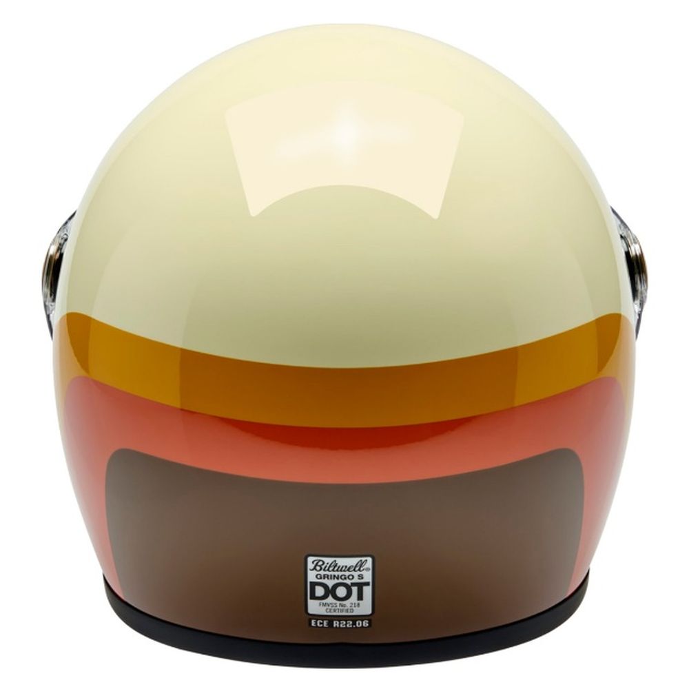 Biltwell Gringo S 20th Anniversary Full Face Motorcycle Helmet Off-White/Multi - Image 7