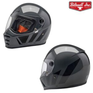Biltwell Lane Splitter Inertia Full Face Street Motorcycle Helmet Storm Gray