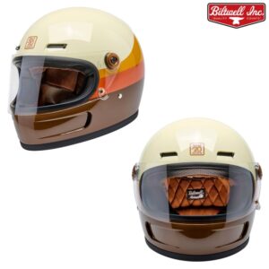 Biltwell Gringo SV 20th Anniversary Full Face Motorcycle Helmet Off-White/Multi