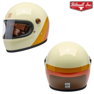 Biltwell Gringo S 20th Anniversary Full Face Motorcycle Helmet Off-White/Multi