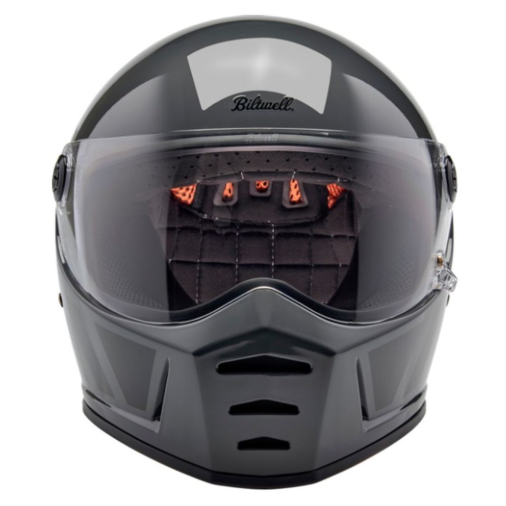 Biltwell Lane Splitter Inertia Full Face Street Motorcycle Helmet Storm Gray - Image 5