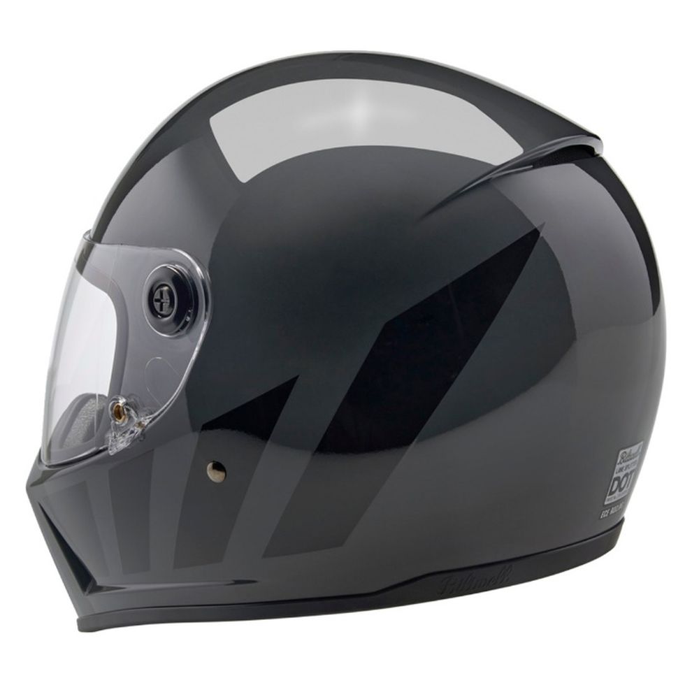 Biltwell Lane Splitter Inertia Full Face Street Motorcycle Helmet Storm Gray - Image 6