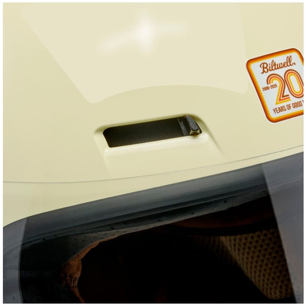 Biltwell Gringo SV 20th Anniversary Full Face Motorcycle Helmet Off-White/Multi - Image 7